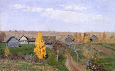 Golden Autumn, Slobodka by Isaak Ilyich Levitan